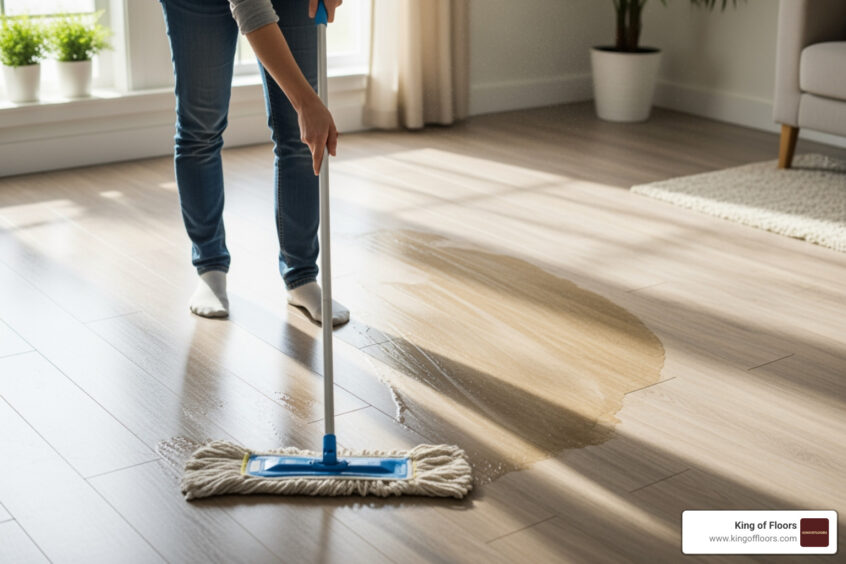 how can i clean vinyl floor